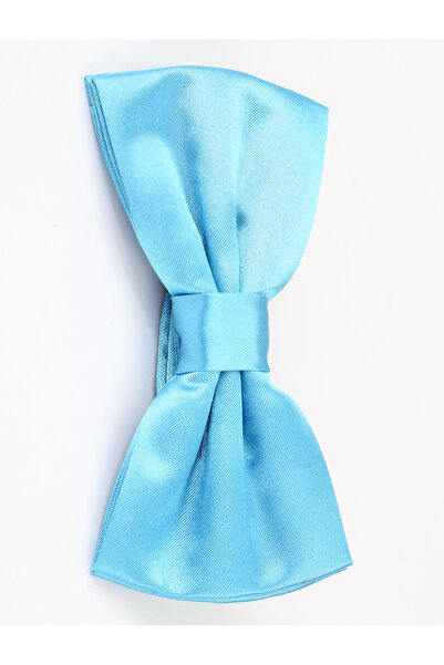 SIRRI ربطة عنق من الساتان باللون الأزرق للأطفال 10 سم × 6 سم