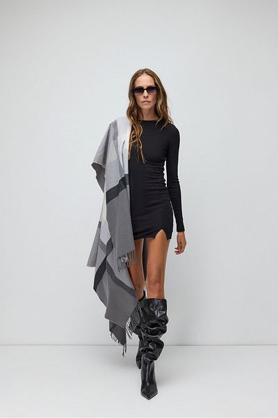 No Matter What Slit Mini Dress in Turkish Fabric
