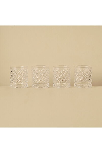 Bella Maison كارمن طقم نظارات ويسكي 4 قطع طبيعي (300 سي سي)