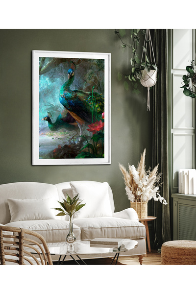 HOMEPACK Επιτραπέζιο μονόκλινο πλαίσιο Peacock Series Αφίσα Πίνακας TK/235