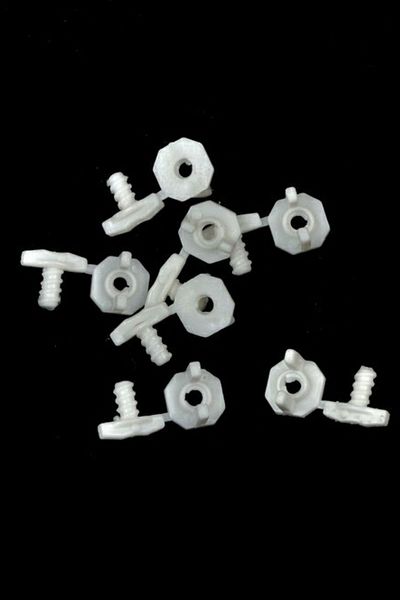 AVMmarketim Curtain Stopper Roll Platic White Curtain End Stopper (20 PCS)