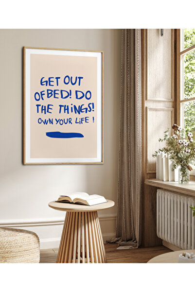 HOMEPACK Tekli Çerçeveli Tablo Modern Art Poster Tablo TK/228