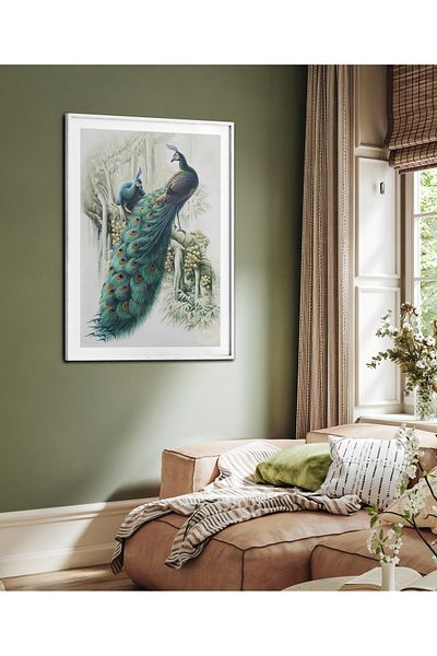 HOMEPACK Pictură cu un singur cadru Pictură poster din seria Peacock TK/237