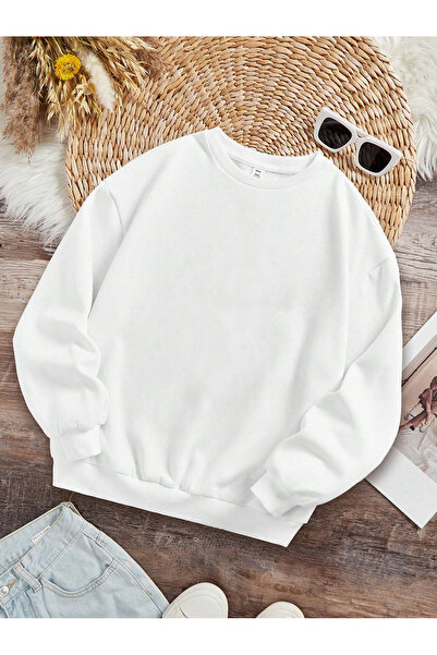 NEROMODA Düz Baskısız Çocuk Kalın Sweatshirt