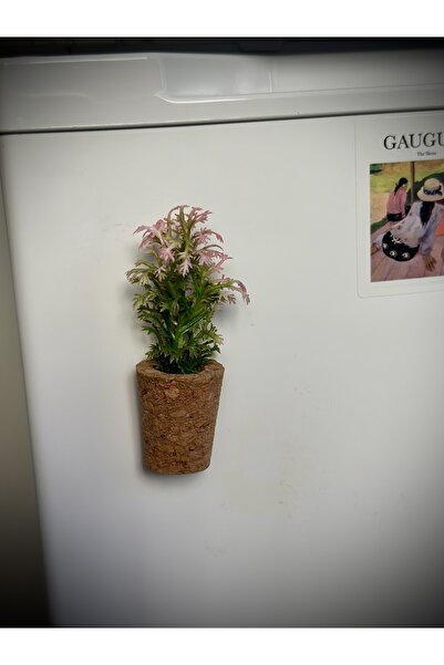 Plantarrium Design Mantar Magnet-Pembe Çiçekli