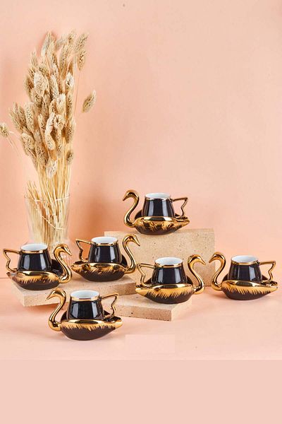 SepetçiBaba 6-Piece Cup Set Black