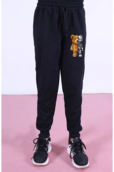 DURANSPORT نسخة - 2 خيط، جيوب، خصر مطاطي، بنطال رياضي مستقيم للفتيات