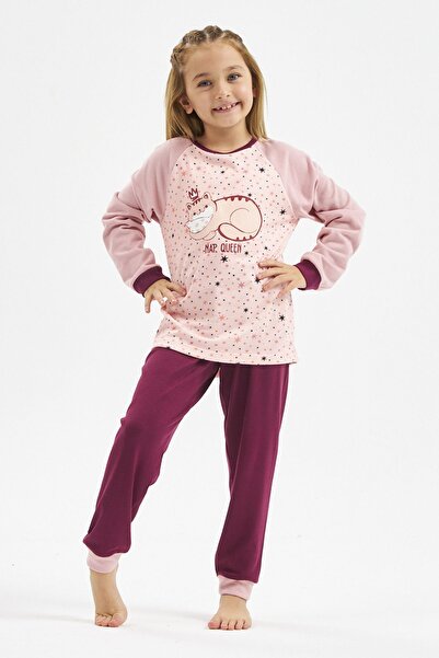 LILIAN Set de pijamale pentru copii Nap Queen roz