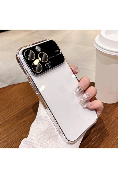 HappyCase İphone 13 Pro Kamera Korumalı Çerçeveli Lensli Renkli Arkası Şeffaf...