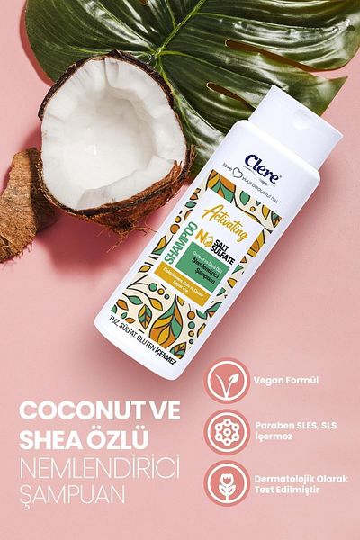 Clere Fragrance and Shea Extract - Anti-Electrification Moisturizing Shampoo
