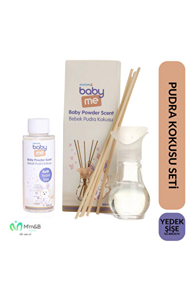 Baby&Me Bebek Pudra Oda Kokusu 50ml - Yedek Şişe 100ml Set / Oda Kokusu / Pud...