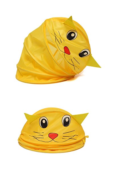 Binbirreyon 30x37cm Κίτρινο Χρώμα Παιδικό Παιχνίδι Καλάθι Πλυντηρίου - Πτυσσόμενο Κάλυμμα Pb025