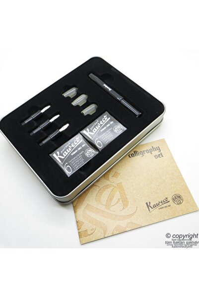 Kaweco 10000229 Metal Kutulu Kaligrafi Seti - Dolma Kalem | İsme Özel Kalem