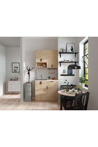 ESYAH Ahşap Gövde -Mutfak Dolabı Alt -Üst Modül