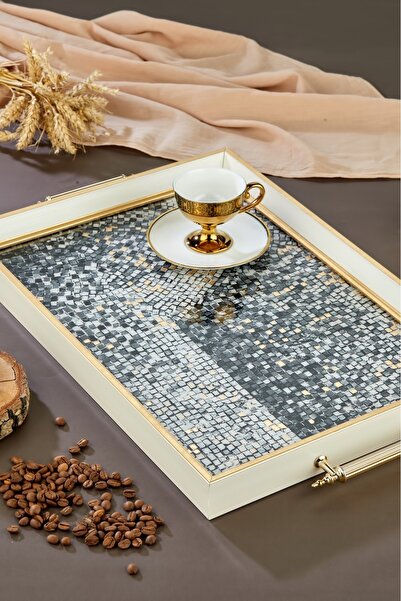 Cooker Ev Sofra Mutfak,kahve tepsisi , servis tepsisi , Dekoratif Sunum Tepsisi