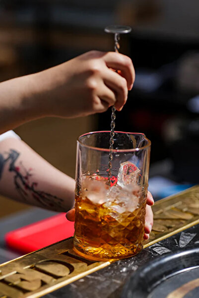 Binbirreyon Professional Disc Cocktail Mixing Spoon Twisted Stainless Steel Long Spoon 28cm Ra092