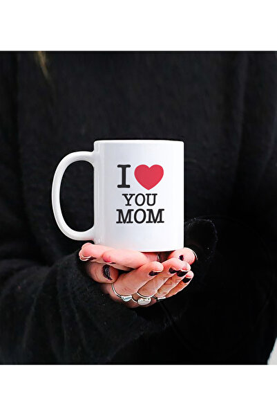 Darkia كوب بورسلين مطبوع بتصميم Love You Mom I Love You Mom