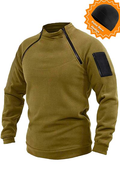 GHASSY CO. Men's Airforce Tactical Thermal Tech. Fleece with Functional Arm Pocket