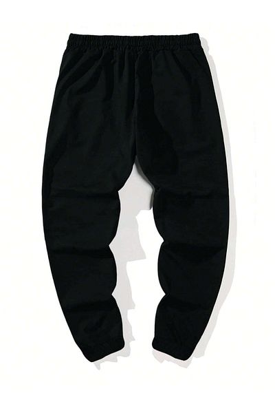 Boi Smtle Rabbit Sweatpants Jogger - Μαύρο εμπριμέ ψηλόμεσο λαστιχένιο πόδι