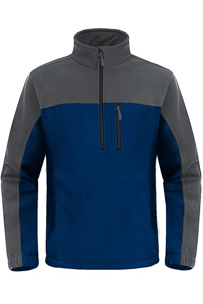 GHASSY CO. Men's Quarter Zip Half Zipper Pocket Fleece
