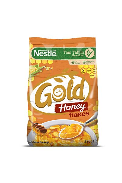 Nestle Gold Honey Flakes Ballı Mısır Gevreği 225 Gr x 3 Adet