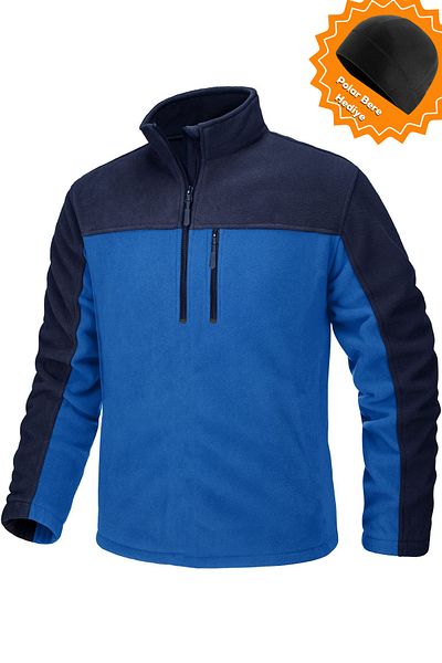 GHASSY CO. Men's Quarter Zip Half Zipper Pocket Fleece