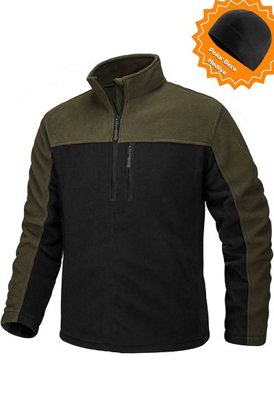 GHASSY CO. Men's Quarter Zip Half Zipper Pocket Fleece