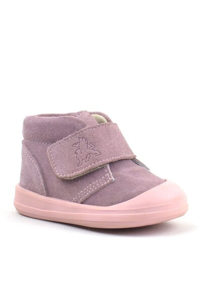 Rakerplus Yoohoo Genuine Leather Pink Velcro Baby Girl Boots