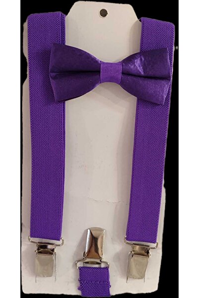 Monkabox Набір штанів з підтяжками фіолетового кольору для дітей 23 квітня