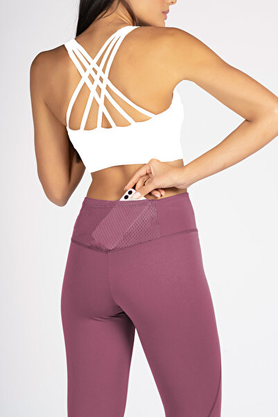 Lioness Activewear Gül Kurusu Yüksek Bel Arka Cepli Toparlayıcı Kadın Spor Taytı Ursa