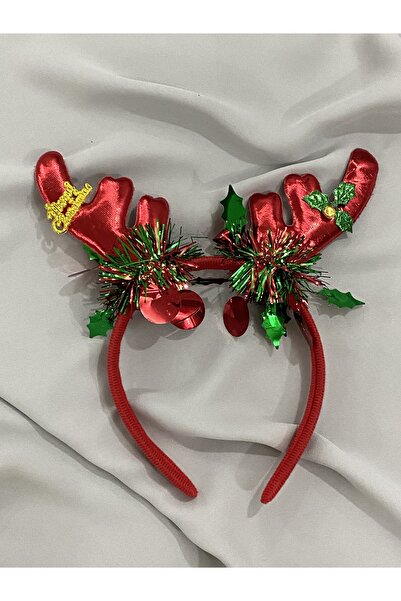 TwinsSis Store تاج الغزلان ذو الترتر الأحمر تحت عنوان السنة الجديدة