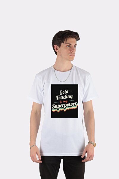 DOT تي شيرت للجنسين Gold Trading هو قوتي الخارقة الكلاسيكية