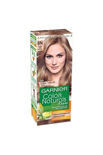 Garnier ( 2 ADET ) Garnier Color Naturals Saç Boyası 8N Doğal Açık Kumral ( KÜÇÜK KOLONYA HEDİYE )