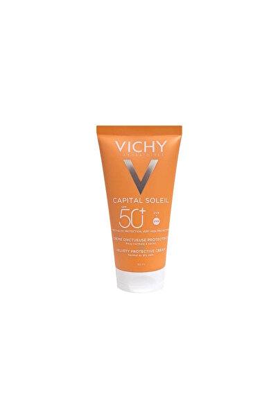 Vichy كريم كابيتال سوليل SPF50 - كريم فيلفيتي للوجه 50 مل، مرطب للبشرة العادي...