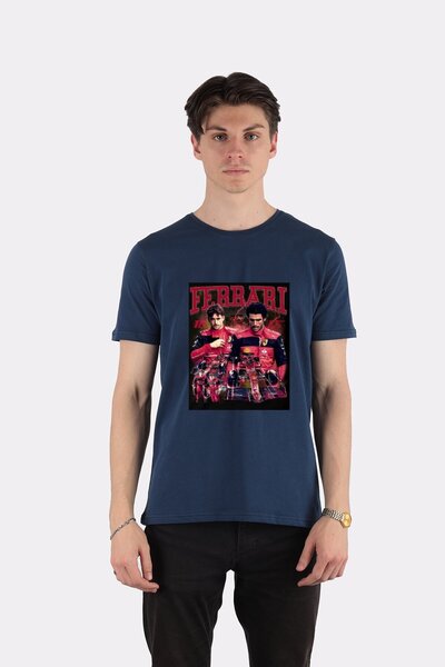 DOT تي شيرت للجنسين تشارلز لوكلير كارلوس ساينز فورمولا 1 F1