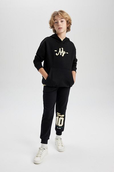 DeFacto Boy's Elastic Waist Printed Sweatpants B6141A824Sp