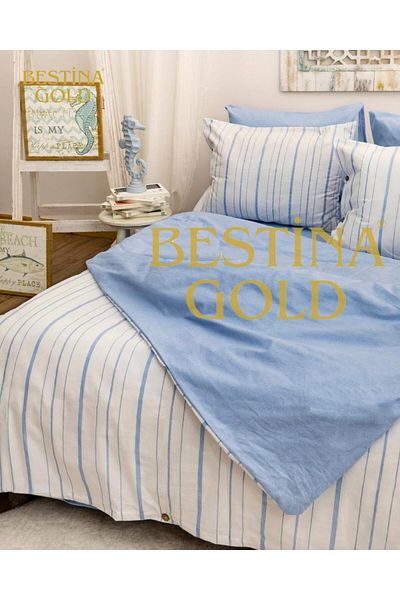BESTİNA GOLD Комплект завивка за двоен юрган Harmony Hues, боядисан в естествена боя, БЕЗ ЧАРШАФИ