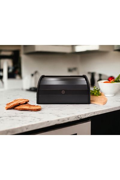 woodluck Wooden Bread Bowl, Top shelf, Sliding Lid, Storage Box