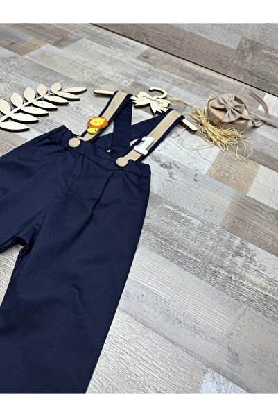 Feriatolye Safari konsepti aslanlı lacivert doğum günü salopet