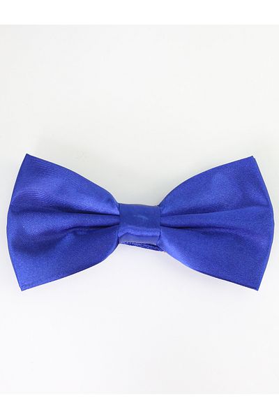 SIRRI Satin Bow Tie 10cm x 6 cm BLUE