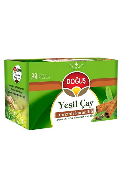Doğuş Çay Doğuş Bitki Çayı Bardak Poşet Yeşil Çay Tarçınlı Karanfilli 20li