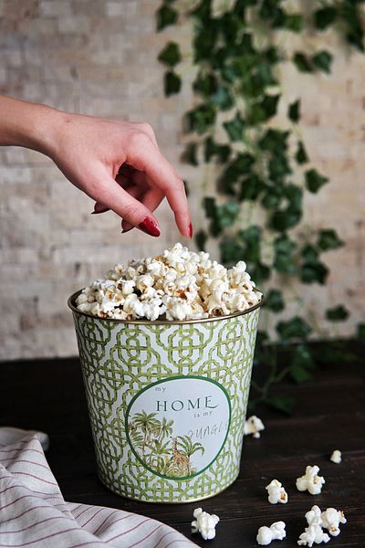 EVLE Metal Popcorn Box - Popcorn Bucket 13.5 Cm, Forrest Er149-8i