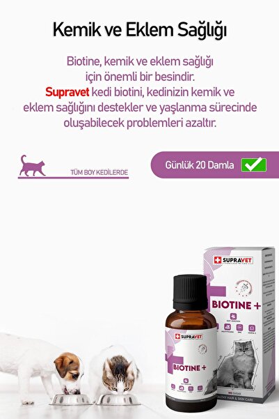 Supravet Kedi Tüy Döküm Önleyici Malt Macunu 100 Gr Biotine Tüy Dökülmesi Engelleyici Damla 100 Ml