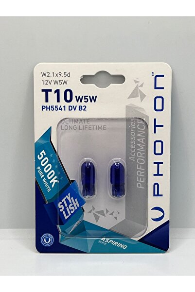 Photon T10 PURE WHİTE 12V 5W5 PH5541 (5000 KELVİN)