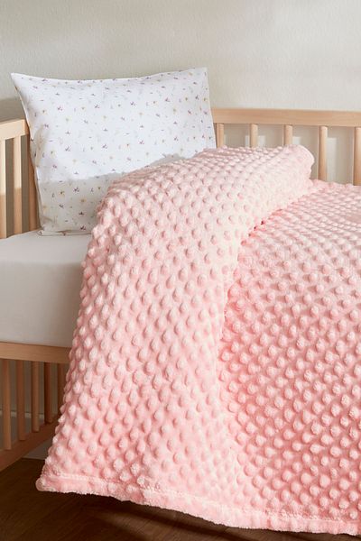 Karaca Home Baby Lily Pink Bud Blanket 90x110 Cm