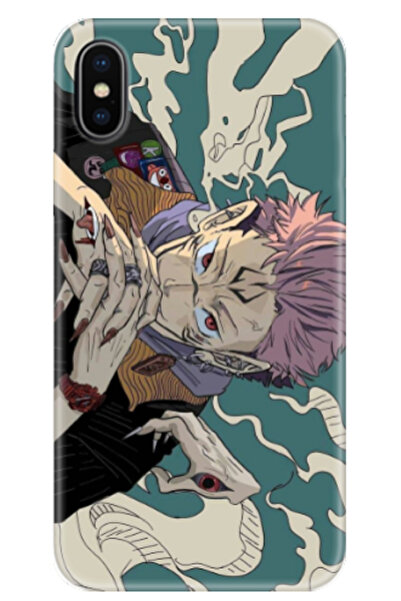 Newon غطاء حماية لهاتف آيفون XS ماكس جوجوتسو كايسن سوكونا مطبوع