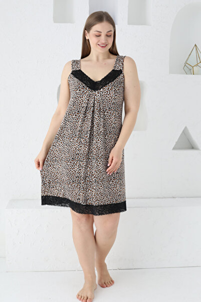 Lagertha by İntensive طباعة الفهد الدانتيل مفصلة حزام ليكرا فسكوزي بالإضافة إ...