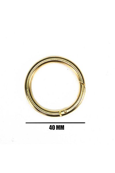 Ritzz Κλιπ δαχτυλιδιού τσάντας ελατηρίου 40mm ΚΙΤΡΙΝΟ