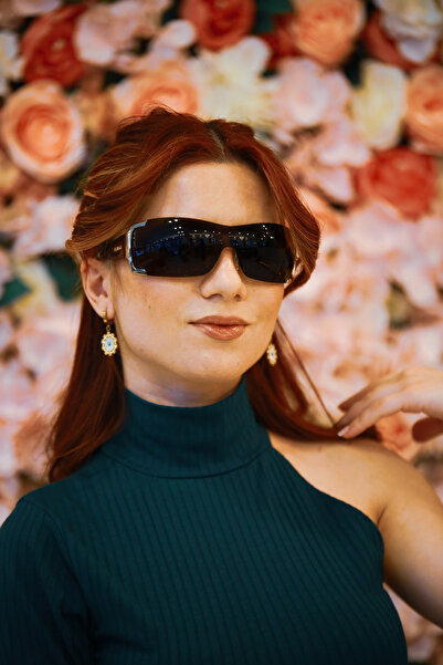 CALDİNİ Unisex Gray Metal Polarized Sunglasses Cs105 C5