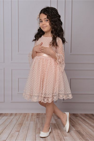 Delfini kids Rochie pentru fete Rochie pentru fete cu cataramă Rochie pentru fete Rochie din tul din dantelă